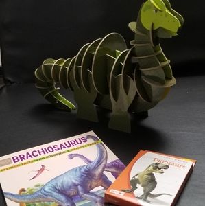 Brachiosaurus Dino Puzzle Kit w bonus Elephant & Piggie Art Book